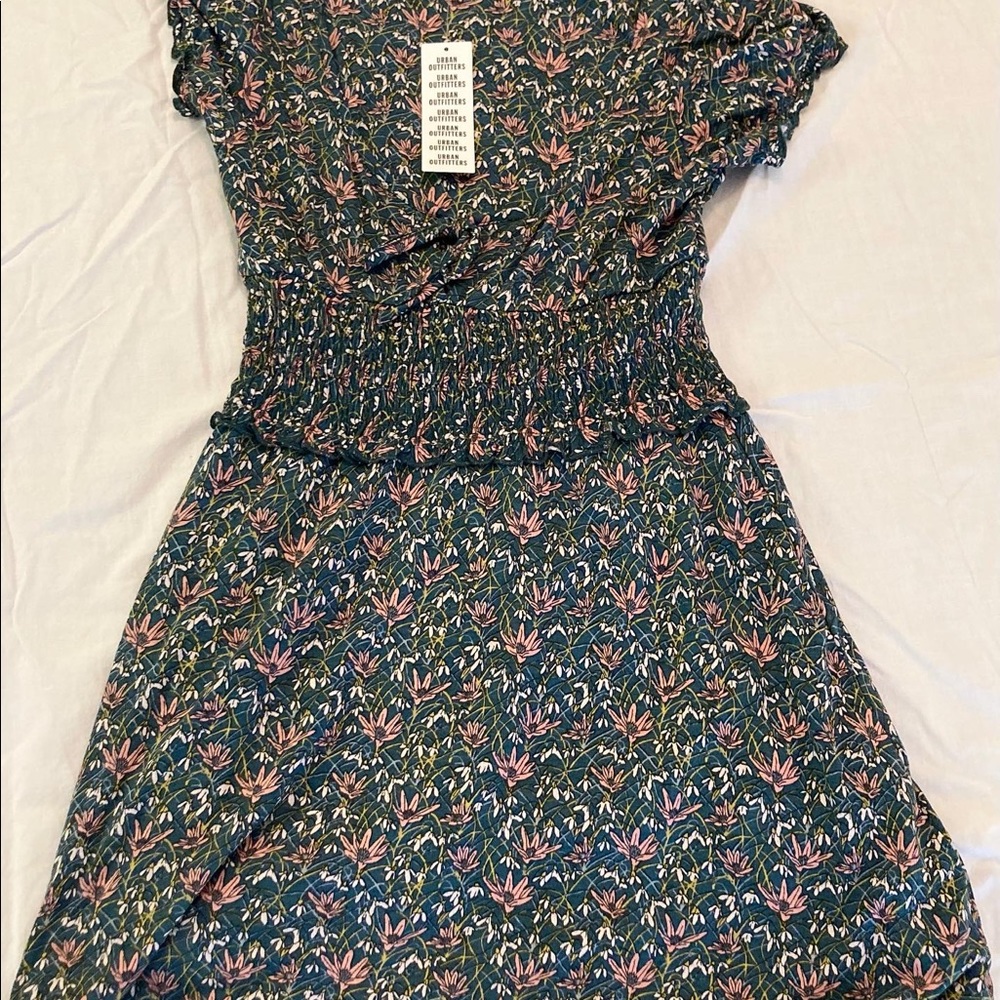 Urban outfitter floral green dress